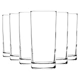 Argon Tableware Classic Highball Glasses - Modern Gift Tall Drinking Glass Cocktail Juice Tumbler - 285ml - Pack of 6