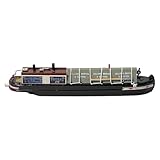 Thorness Detailed 20cm Wooden Model Canal Narrowboat Barge 'Ferret' | Fully Assembled, OO Gauge | Ideal Canal Boat & Narrowboat Gift