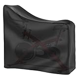 Tonhui Exercise Bike Cover, Heavy Duty Waterproof Oxford Cloth Vertical Protective Cover