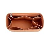 Slip Pocket Organizer for MCM Shopping Tote, Inner Pocket Shaper, Travel Storage(Brown,for MCM Liz)