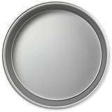 PME Anodized Aluminum Round Cake Pan 12 x 2 Inches, Silver