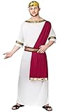 Wicked Costumes Mens Roman Emperor Fancy Dress Costume - Medium