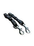 Black or Brown Leather Martingale to Girth Attachment clip (Pack of 2) (Brown)