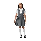 French Toast Girls' Sy9000 School Uniform Dress, Heather Gray, 10