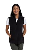 Mountain Warehouse Camber Womens Gilet - Lightweight Sleeveless Jacket, Microfleece Bodywarmer, Breathable Vest, Zipped Side Pockets - For Spring Summer, Camping, Hiking Black Women's Size 18