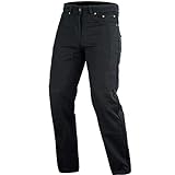 Bikers Gear Australia Unisex Dkj1001blk-44r Motorcycle Black Classic Cut jeans with DuPontTM KEVLAR ARAMID FIBRE Removable Armour, Black, 44R UK 54R EU