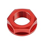 LTADX Motorcycle M22 Rear Axle Lock Nut Screw Rim Compatible With CR125R CR250R CRF450L CRF250RX CRF450RX CRF 250 450 R/X(Red)