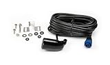 Lowrance 000-0106-72 Transom-Mount 83/200 kHz Skimmer Transducer with Built-In Temp, Black