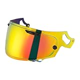 Helmet Visor for Arai Rx7v-Defiant X-Quantum X-Signet-x-Vas v-Chaser X-Concept X - Profile V - Renegade V - Qv Pro Vas,Motorcycle Wind Shield Helmet Lens Visor for Full Face Helmet (Chrome Red)