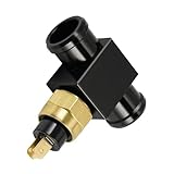 Motorcycle Universal 22mm Temperature Switch Radiator Fan For 125-650CC For XR For CR For CRF For 125-450CC For YZ For YZF For WR Cooling Fan Radiator(Black)