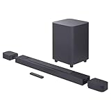 JBL Bar 800 Surround Sound Bar for TV with Wireless Subwoofer and 2 Detachable Wireless Surround Speakers, 720W Output Power, Black, UK Plug (Type G)