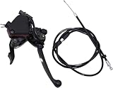 Trkimal 7/8" 22mm Thumb Throttle Cable with Dual Brake Lever kits Compatible for 50cc 90cc 150cc 250cc ATV Quad Roketa Taotao Sunl Kazuma Go Kart