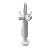 White Sunwood Ridge Sceptre Finial TRF Durable Powder-Coated Die Cast Aluminium Ridge Decorative End