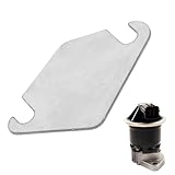 Egr Blanking Plate Stainless Steel Exhaust Valve Block Off Baffle Gasket Upgrade Durable Fit for Ford Mondeo, Peugeot 206，Fiesta Mk6，Suitable for Engines - 1.4 and 1.6 HDI (Without Holes)