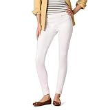 Amazon Essentials Women's Mid-Rise Stretch Pull-On Jegging - Discontinued Colours, White, 14 Short