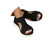 HEONSATI Wide Fit Orthopedic Sandals for Women Uk with Arch Support Summer Ladies Wedge Sandals Walking Platform Casual Beach Shoes Comfy Washable Slingback Slide Sport Open Toe Memory Foam