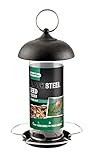Gardman A01172 Black Steel Wild Bird Seed Feeder, 17.5 x 18 x 3.5 cm