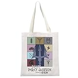 JTOUK Percy Era Tote EU - Percy Jackson Inspired Gift - Unisex-Adults - Canvas Tote Bag - 40cm x 35cm - Percy Era Tote Eu