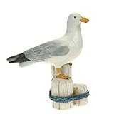Quay Trader Seabird Resin Ornament/Decoration - Seaside/Nautical Decor - Seagull On Stump