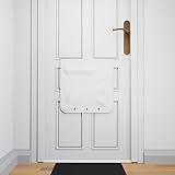 MAMMO Letter Box Catcher, Post box Mail Catcher, Letterbox Cage Alternative, Letter Catcher For Front Door, Letter Box Cover for letters & small parcels, Universal, Easy Install, No Tools (White)
