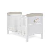 Obaby Guess How Much I Love You Cot Bed - To The Moon & Back, White