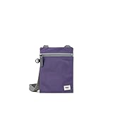 ROKA Chelsea Small Crossbody Phone Bag for Women & Men - Multi Pockets, Chunky Zip, Adjustable Strap for Mobile Phones, Wallet, Cards - Mulberry