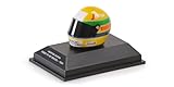 Minichamps 540308419 Ayrton Senna First F1 GP Brazil 1984 Helmet - 1/8 Scale - Collectible Miniature Model
