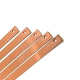 Copper Slate Roofing Straps 150mm x 0.7mm Pack 5 Copper Tingles Roofing Slate Straps Roof Repair Stone Strip