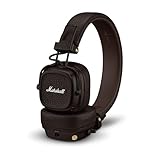 Marshall Major V Bluetooth Wireless Headphones, 100 Hours playtime - Brown