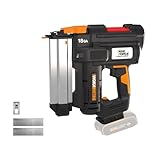 WORX WX842.9 Cordless Nail Gun with Air Impact Technology Quick-Load Magazine & Dual LED Lighting - Battery Powered 18 Gauge Brad Nailer for Wood - Tool Free Jam Release & Depth Adjustment - Tool Only