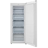 COMFEE' RCU160WH2UK(E) 160 Litre Freestanding Tall Freezer, Upright Freezer, Adjustable Thermostat, Reversible Door, 4 Star Freezing, White
