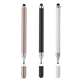 Redreo Stylus Pens for Touch Screens,3 Pack 2 in 1 Universal High Sensitivity Tablets Pens for iPad,Apple,Samsung Galaxy,Smartphones, Android, Microsoft and Other Touch Screens