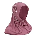 Muslim Hijab for Women, Full Cover Turban Islamic Instant Headscarf Ladies One Piece Arab Head Wrap Scarves Ramadan Eid Prayer Dress Beanie Turban Bandana Hat Islam Middle East Head Wear