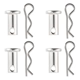 LT Easiyl 4pcs Car Door Latch Strap Pin 304 Stainless Steel 8x18.5mm Compatible with Ford Escort MK1 MK2 ESCORT MK3 CAPRI 280