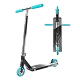 CORE CD1 Stunt Scooter - Pro & Kids Scooter, Ages 8-12, Freestyle, Skatepark Perfect for Beginners Boys & Girls (CD1 - Chrome/Teal)