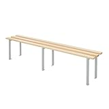BiGDUG Essentials Changing Room Bench - Cloakroom Locker - Single Bench - 450h x 2000w x 350d mm