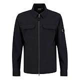 Barbour International Ash Overshirt Jacket, Navy, Full-Zip Front with Chest Pockets (UK, Alpha, M, Regular, Regular, Navy)