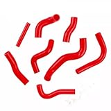 LUXERAD Red for Yamaha TRI-Z 250 YTZ250 3 Wheeler Silicone Radiator Coolant Hose