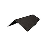 Tapco Synthetic Ridge or Hip Tile Lightweight Strong Plastic Roofing Cap (Charcoal Black)
