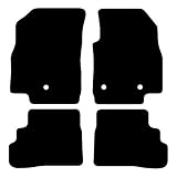 Carsio Carpet Car Mats For Vauxhall Viva 2015 Onwards 4 Piece Set With 3 Clips Tailored Fit Floor Mat Complete Accessory Black Custom Fitted - All Weather, Anti-Slip Backing & Black Trim