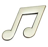 GBJUK Quaver Music Note Pin Lapel Badge with Butterfly Clasp Back