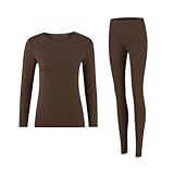 ANZEE Girls & Kids Comfy Set Trendy Full Sleeve TShirt & Stretch Leggings for Everyday Adventures Play & Style (Brown, 7-8 Years)