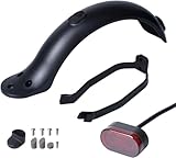 Poweka Fender Replacement Set for Xiaomi M365/ M365 Pro Scooter - Includes Mudguard Bracket & Tail Lamp