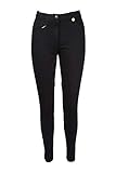 Avon Equine Cotton Childrens Horse Riding Jodhpurs for Boy and Girls 4 Way Stretch Soft Junior Child Equine Jodhpurs Jods (Black, 32)