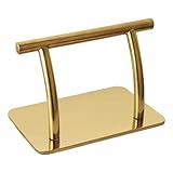 Generic Stainless Steel Foot Rest Stand Barber Chair Parts Accessory Barbers Equipment Barber Chair Foot Rest for Shampoo Hairdresser, Gold