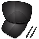 Saucer Premium Replacement Lenses for Oakley Jupiter Squared OO9135 Sunglasses High Defense - Carbon Black Polarized