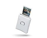 insax SQUARE film format Link smartphone photo printer, Bluetooth connection, photo editing App with 30+ templates, suitable for iOS/Andriod smartphones, Ash White finish