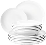Seltmann Weiden 12-Piece Round Dinner Set | Lido Plain