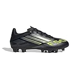 adidas Unisex F50 Club Firm Multi Ground Football Boots, Core Black/Iron Metallic/Lucid Lemon, 6 UK