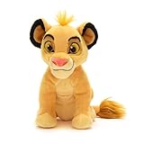 Disney Store Official Simba Mini Bean Bag Plush, The Lion King, 18cm/7”, Small Cuddly Stuffed Toy Lion, Suitable for Ages 0+